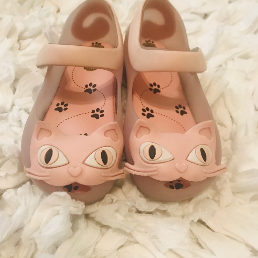 Size 8 Mini Melissa Pink Cats